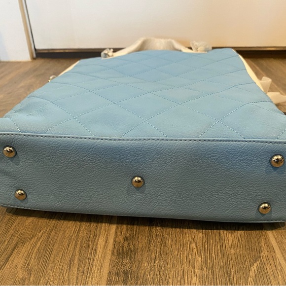 SCORE Kathi Travel Tote for Business, Work, or School Quilted Shoulder Bag NWT 🩵 - Picture 7 of 11